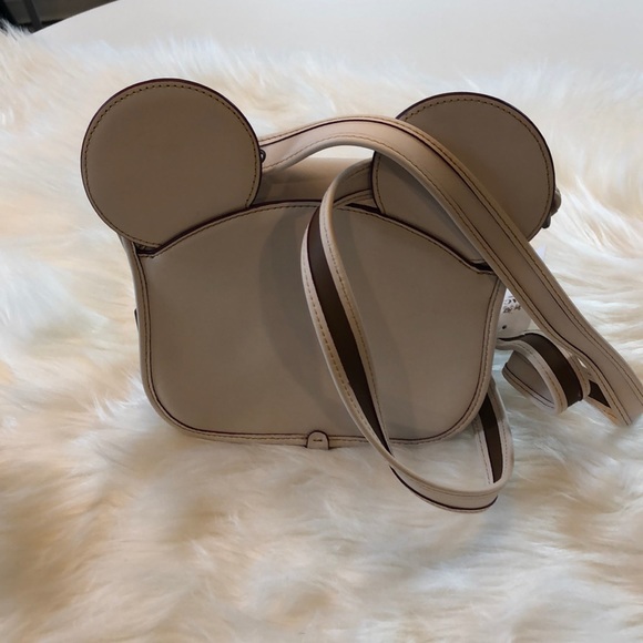 Coach Patricia Leather Saddle Bag with Mickey Ears - Picture 5 of 7